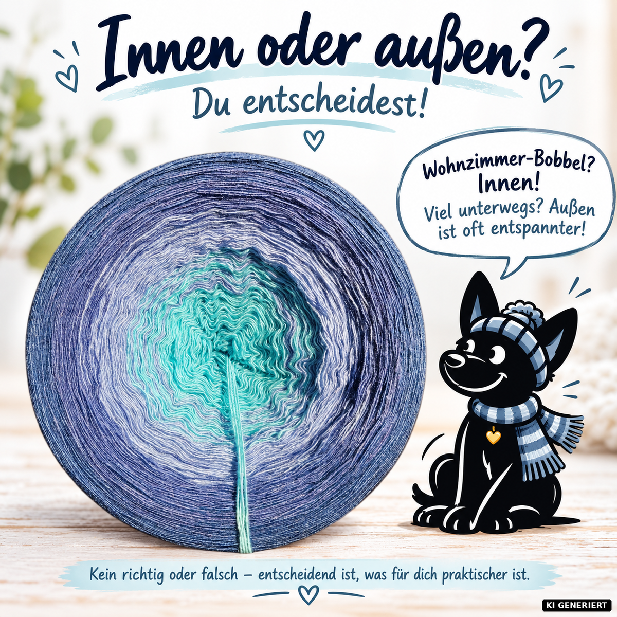 Von innen oder von außen – wo fange ich beim Bobbel an? 🧶