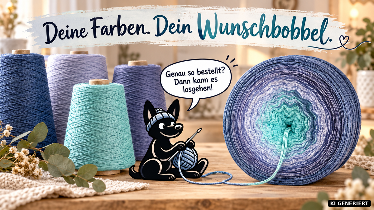 Wunschbobbel – wenn deine Farbidee genau so auf den Wickler kommt 🧶