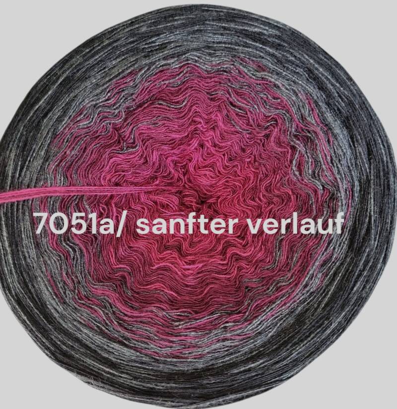 Rosen - Dark Rose 2025 - 7051 - Bobbel mit Farbverlauf - 3, 4 oder 5 Fäden, auch als Pullover- oder Decken Set
