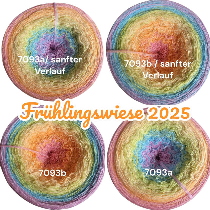 Frühlingserwachen - Frühlingswiese 2025 - 7093 - Bobbel mit Farbverlauf - 3, 4 oder 5 Fäden, auch als Pullover- oder Decken Set