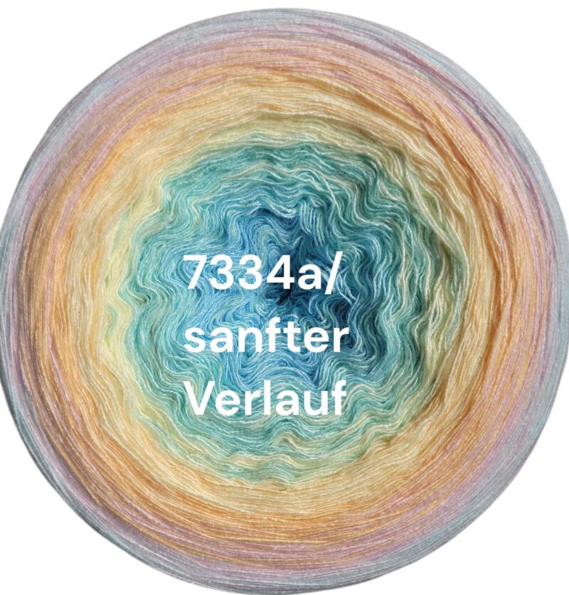 Himmel / Wolken - Pastellhimmel - 7334 - Bobbel mit Farbverlauf - 3, 4 oder 5 Fäden, auch als Pullover- oder Decken Set