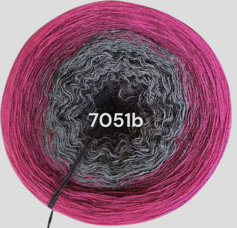 Rosen - Dark Rose 2025 - 7051 - Bobbel mit Farbverlauf - 3, 4 oder 5 Fäden, auch als Pullover- oder Decken Set