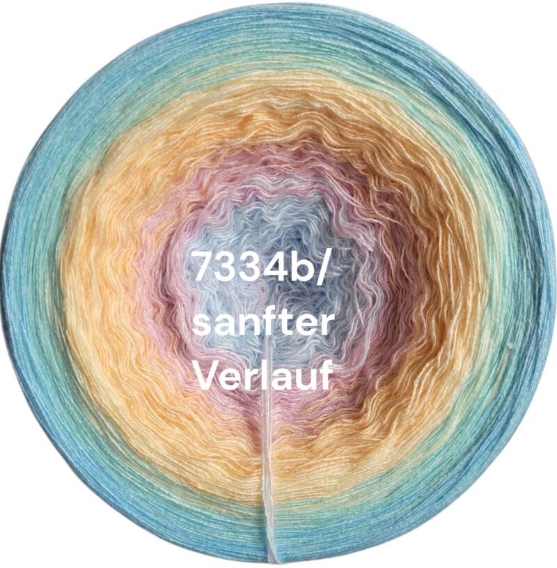 Himmel / Wolken - Pastellhimmel - 7334 - Bobbel mit Farbverlauf - 3, 4 oder 5 Fäden, auch als Pullover- oder Decken Set