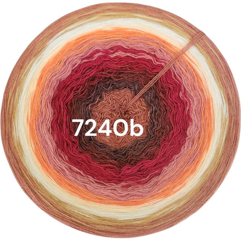 Kalahari - Terracotta Glow - 7240 - Bobbel mit Farbverlauf - 3, 4 oder 5 Fäden, auch als Pullover- oder Decken Set