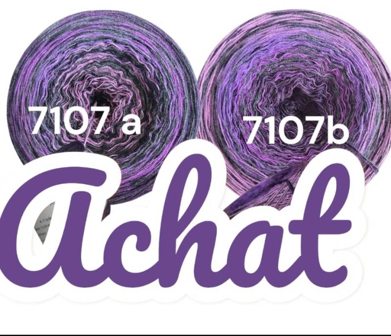 Edelsteine - Achat - 7107 - Bobbel mit Farbverlauf - 4 Fäden auch als Pullover- oder Decken Set