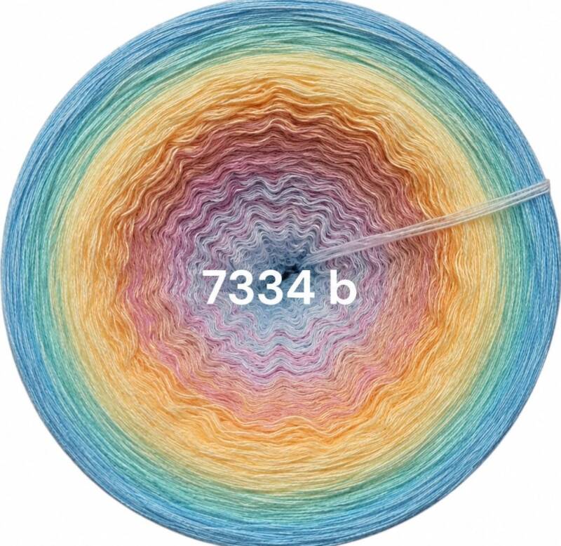 Himmel / Wolken - Pastellhimmel - 7334 - Bobbel mit Farbverlauf - 3, 4 oder 5 Fäden, auch als Pullover- oder Decken Set