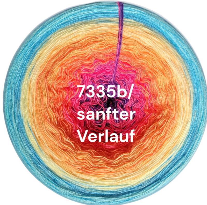 Sunset - Sunset Lagoon - 7335 - Bobbel mit Farbverlauf - 3, 4 oder 5 Fäden, auch als Pullover- oder Decken Set