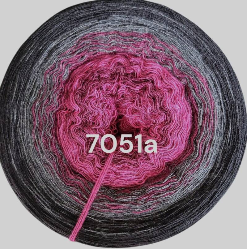 Rosen - Dark Rose 2025 - 7051 - Bobbel mit Farbverlauf - 3, 4 oder 5 Fäden, auch als Pullover- oder Decken Set