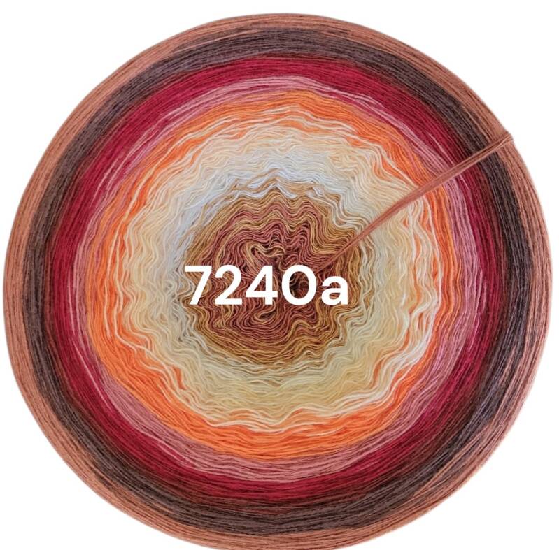 Kalahari - Terracotta Glow - 7240 - Bobbel mit Farbverlauf - 3, 4 oder 5 Fäden, auch als Pullover- oder Decken Set