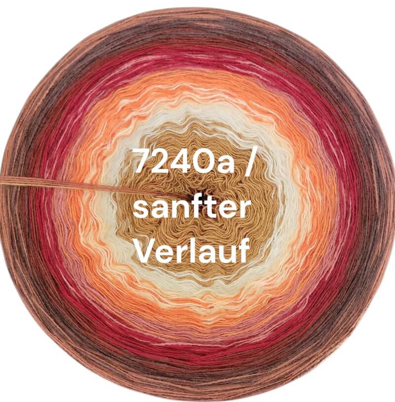 Kalahari - Terracotta Glow - 7240 - Bobbel mit Farbverlauf - 3, 4 oder 5 Fäden, auch als Pullover- oder Decken Set