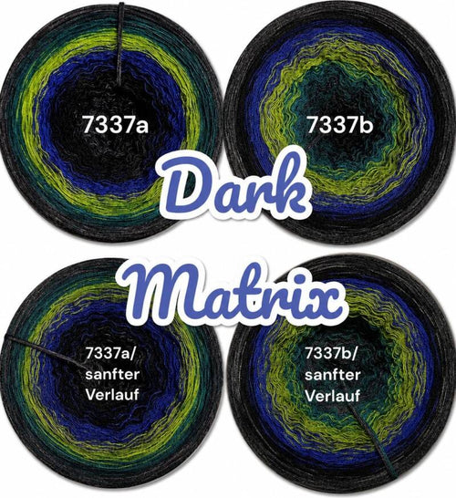 Dream on - Dark Matrix - 7337 - Bobbel mit Farbverlauf - 3, 4 oder 5 Fäden, auch als Pullover- oder Decken Set