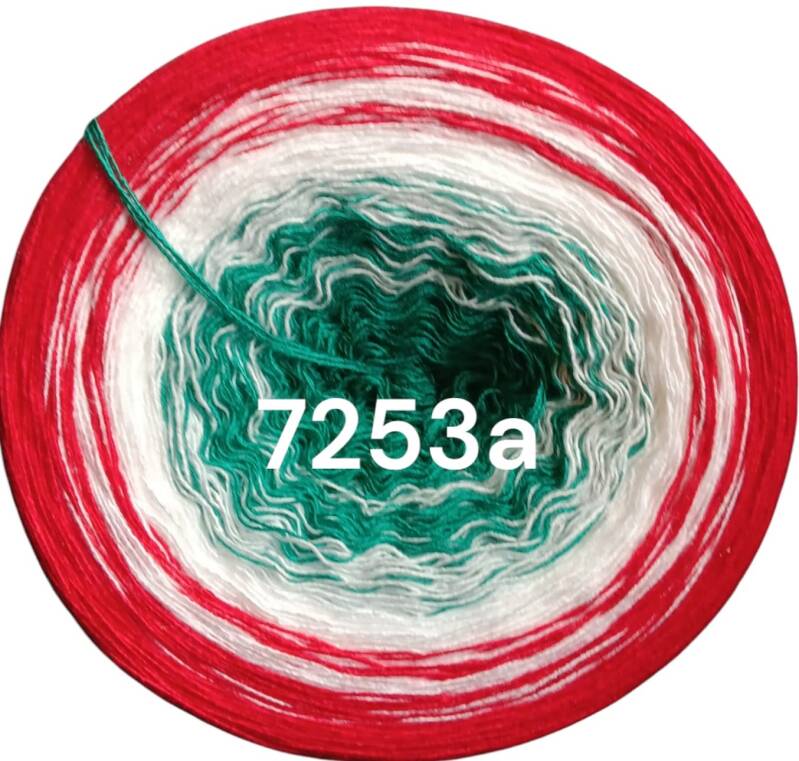 Advent & Weihnachten - Weihnachtsstern - 7253 - Bobbel mit Farbverlauf - 3, 4 oder 5 Fäden, auch als Pullover- oder Decken Set