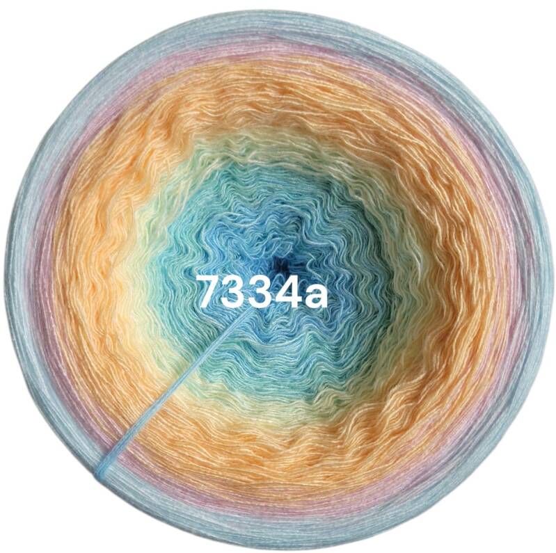 Himmel / Wolken - Pastellhimmel - 7334 - Bobbel mit Farbverlauf - 3, 4 oder 5 Fäden, auch als Pullover- oder Decken Set