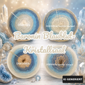 Baronin Blaublut-Kristallsaal - DGE008 - Bobbel mit Farbverlauf - 3, 4 oder 5 Fäden, auch als Pullover- oder Decken Set