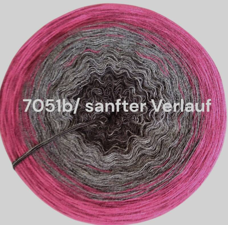 Rosen - Dark Rose 2025 - 7051 - Bobbel mit Farbverlauf - 3, 4 oder 5 Fäden, auch als Pullover- oder Decken Set