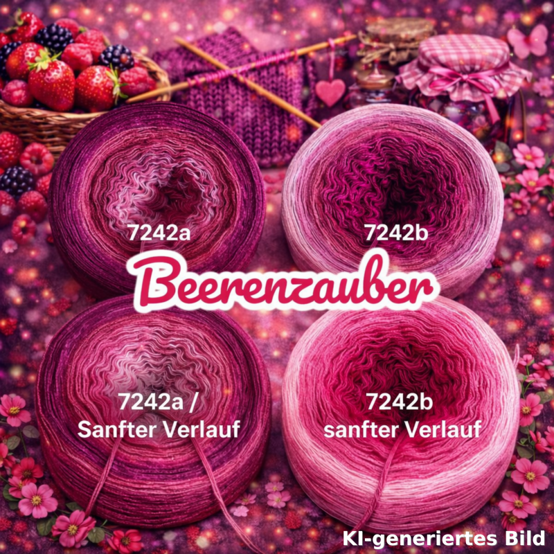 Beeren - Beerenzauber - 7242 - Bobbel mit Farbverlauf