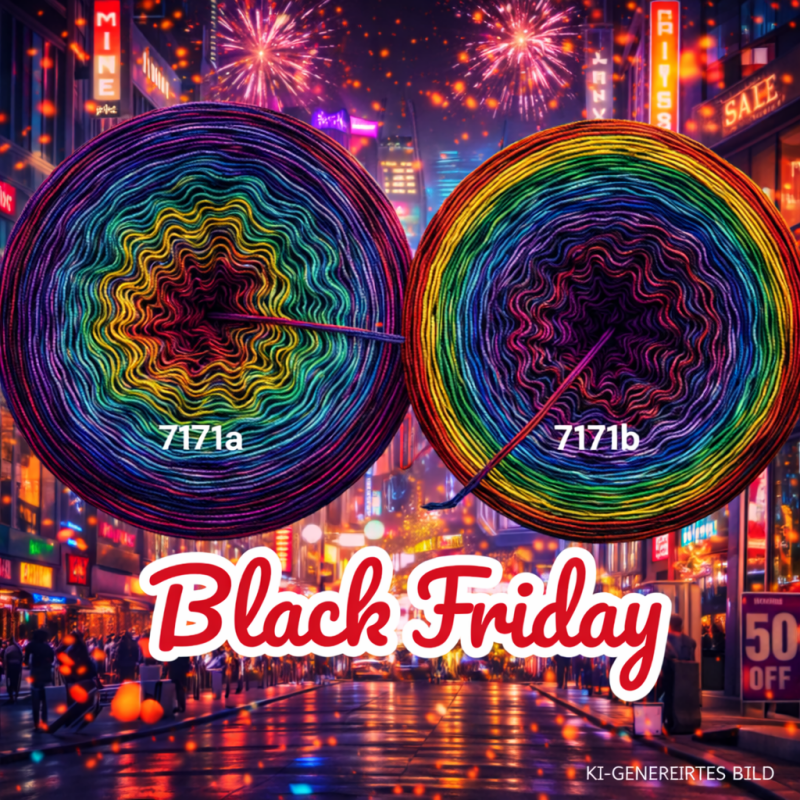 Wollte ich nicht kaufen - Black Friday - 7171 - Bobbel mit Farbverlauf - 3, 4 oder 5 Fäden, auch als Pullover- oder Decken Set