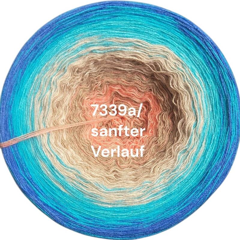 Küste & Meer - Beachparty - 7339 - Bobbel mit Farbverlauf - 3, 4 oder 5 Fäden, auch als Pullover- oder Decken Set