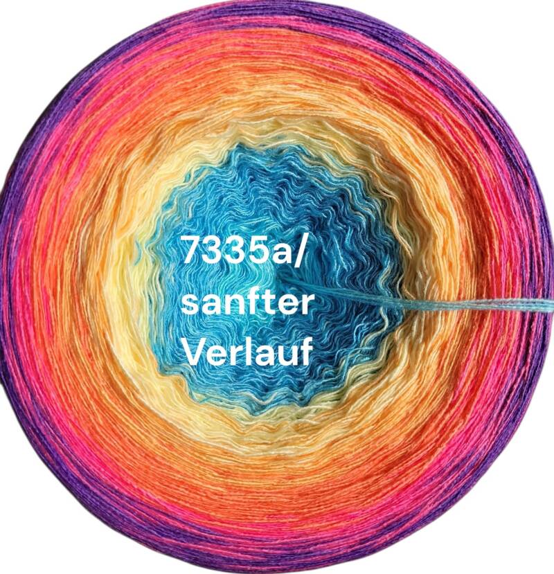 Sunset - Sunset Lagoon - 7335 - Bobbel mit Farbverlauf - 3, 4 oder 5 Fäden, auch als Pullover- oder Decken Set
