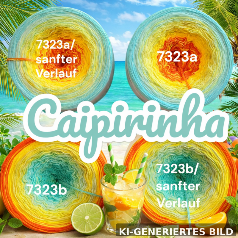 Malibu - Caipirinha - 7323 - Bobbel mit Farbverlauf - 3, 4 oder 5 Fäden, auch als Pullover- oder Decken Set
