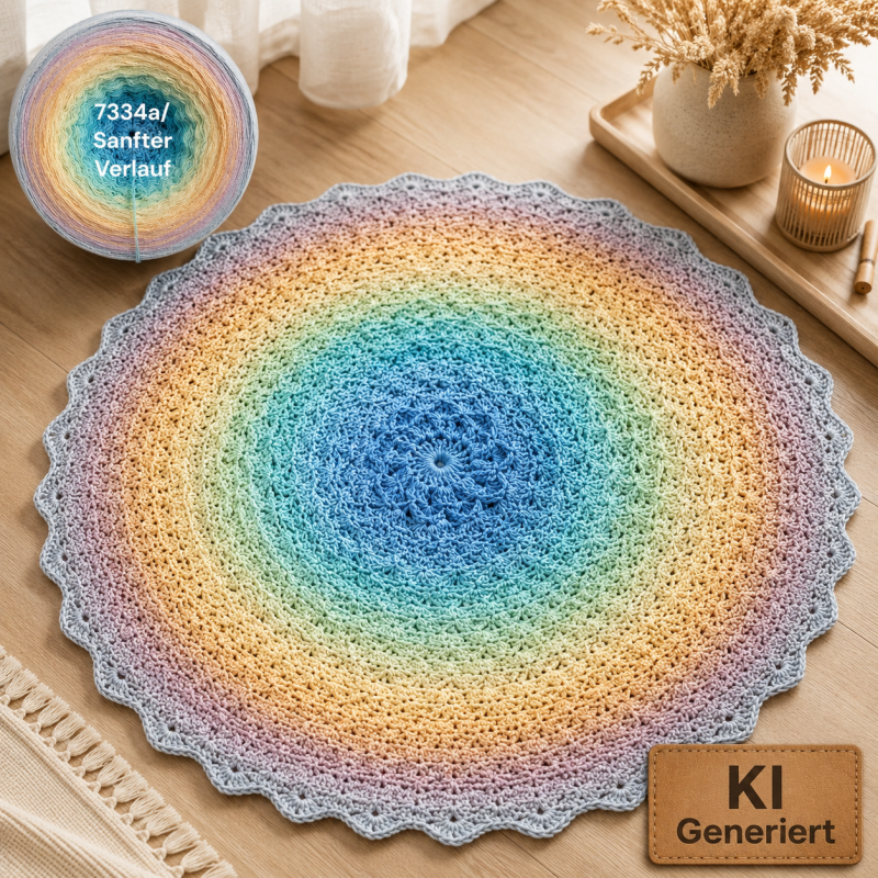 Himmel / Wolken - Pastellhimmel - 7334 - Bobbel mit Farbverlauf - 3, 4 oder 5 Fäden, auch als Pullover- oder Decken Set