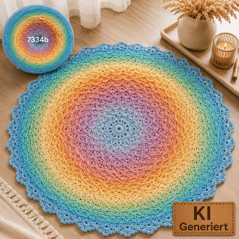 Himmel / Wolken - Pastellhimmel - 7334 - Bobbel mit Farbverlauf - 3, 4 oder 5 Fäden, auch als Pullover- oder Decken Set