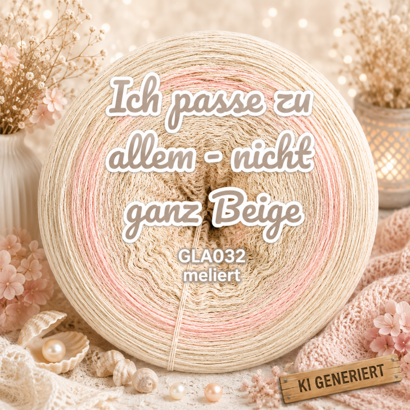 Ich passe zu allem - Nicht ganz Beige - GLA032 - 4 Fäden