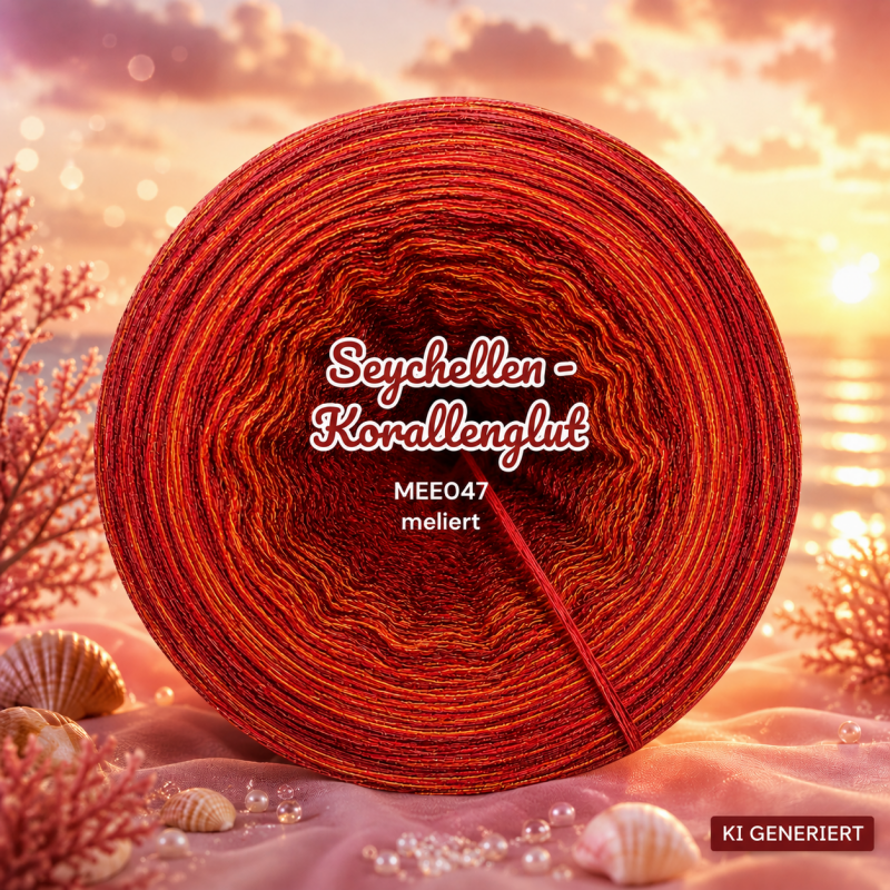 Seychellen - Korallenglut - MEE047 - 4 Fäden
