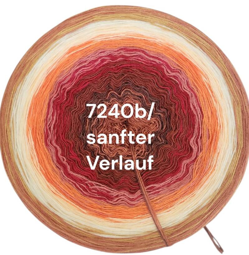 Kalahari - Terracotta Glow - 7240 - Bobbel mit Farbverlauf - 3, 4 oder 5 Fäden, auch als Pullover- oder Decken Set