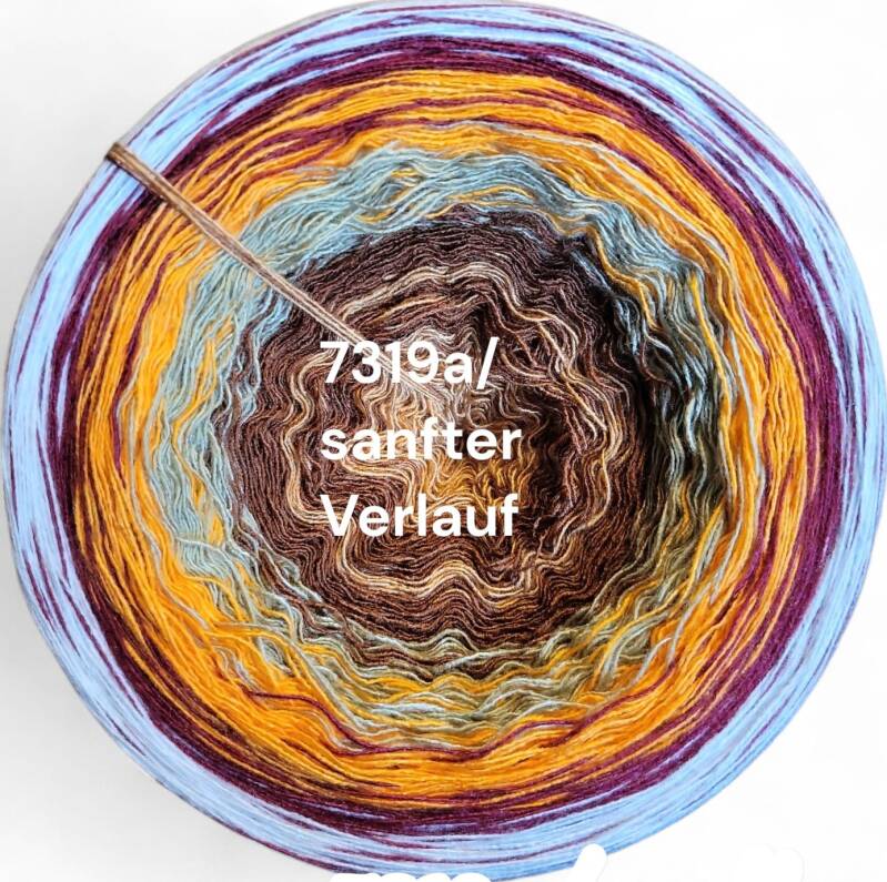 Herbstgeflüster - 7319 - Bobbel mit Farbverlauf - 3, 4 oder 5 Fäden, auch als Pullover- oder Decken Set