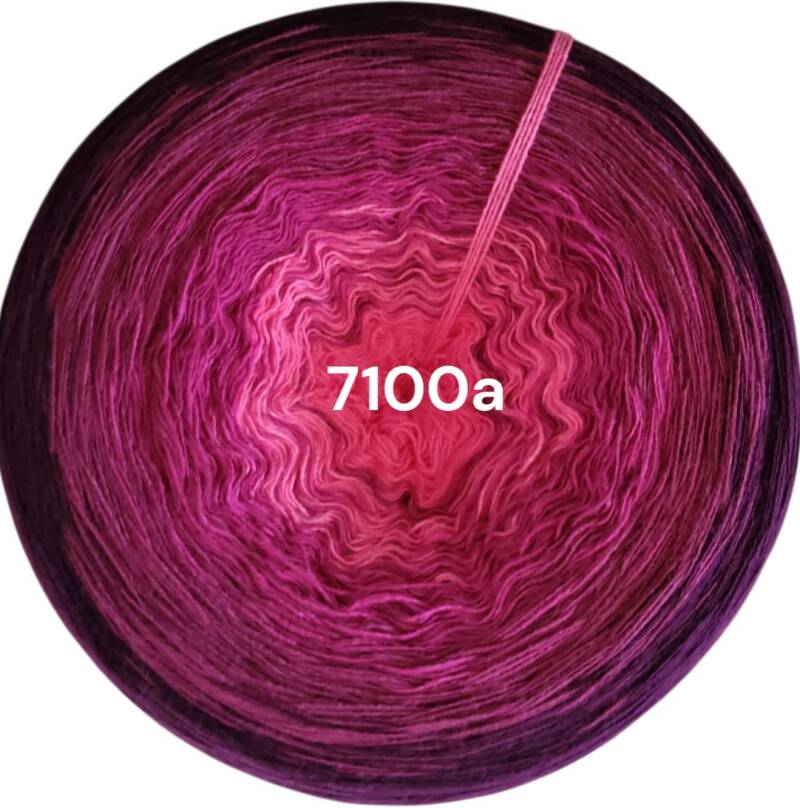 Magenta Magic - 7100 - Bobbel mit Farbverlauf - 3, 4 oder 5 Fäden, auch als Pullover- oder Decken Set
