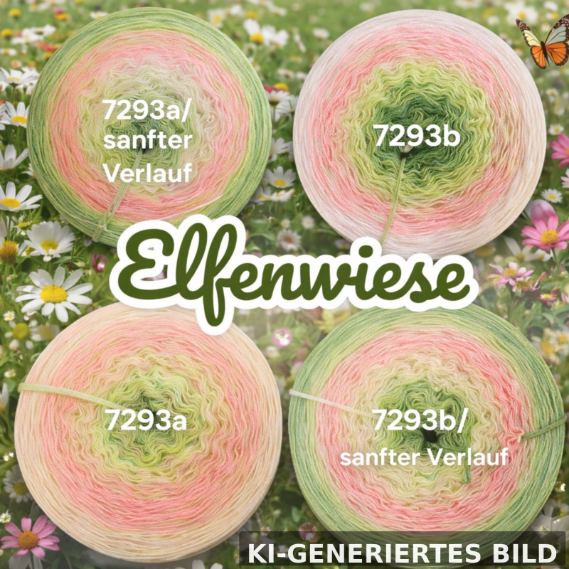 Fantasy & Zauberwelten - Elfenwiese - 7293 - Bobbel mit Farbverlauf - 3, 4 oder 5 Fäden, auch als Pullover- oder Decken Set