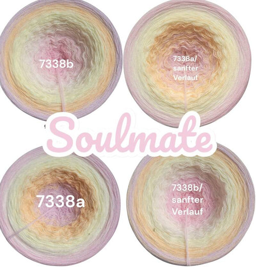 Born to Love - Soulmate - 7338 - Bobbel mit Farbverlauf - 3, 4 oder 5 Fäden, auch als Pullover- oder Decken Set
