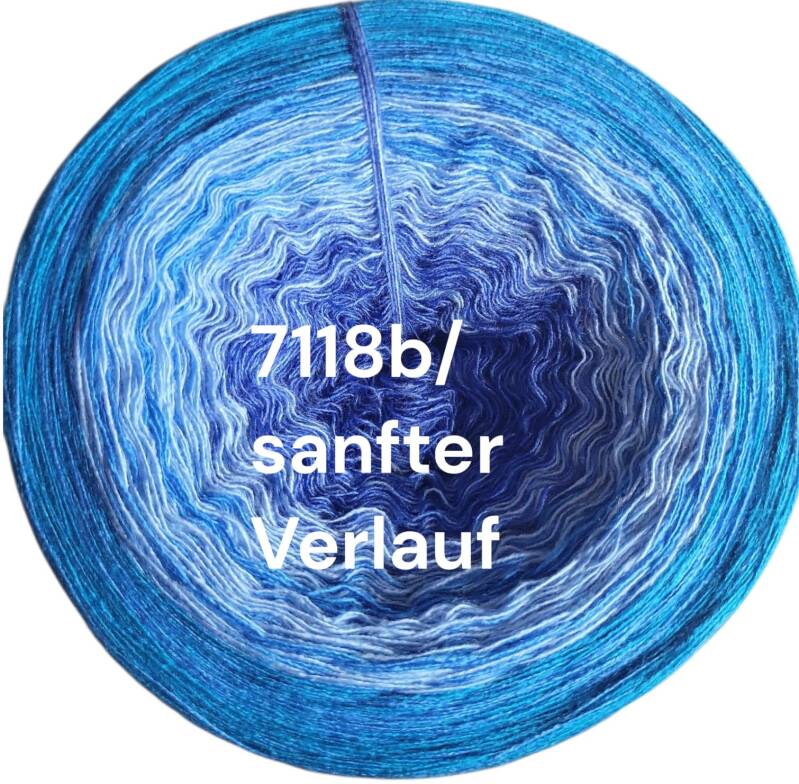 Küste & Meer - Bergsee - 7118 - Bobbel mit Farbverlauf - 3, 4 oder 5 Fäden, auch als Pullover- oder Decken Set
