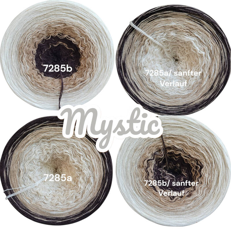 WolleWunder - Mystic - 7285 - Bobbel mit Farbverlauf - 3, 4 oder 5 Fäden, auch als Pullover- oder Decken Set
