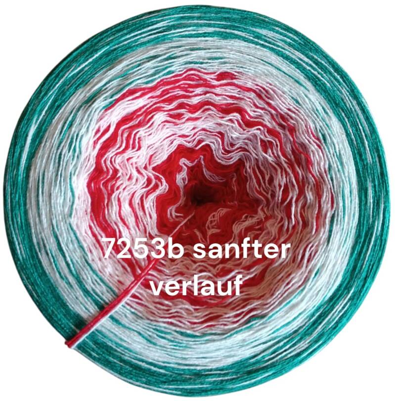 Advent & Weihnachten - Weihnachtsstern - 7253 - Bobbel mit Farbverlauf - 3, 4 oder 5 Fäden, auch als Pullover- oder Decken Set