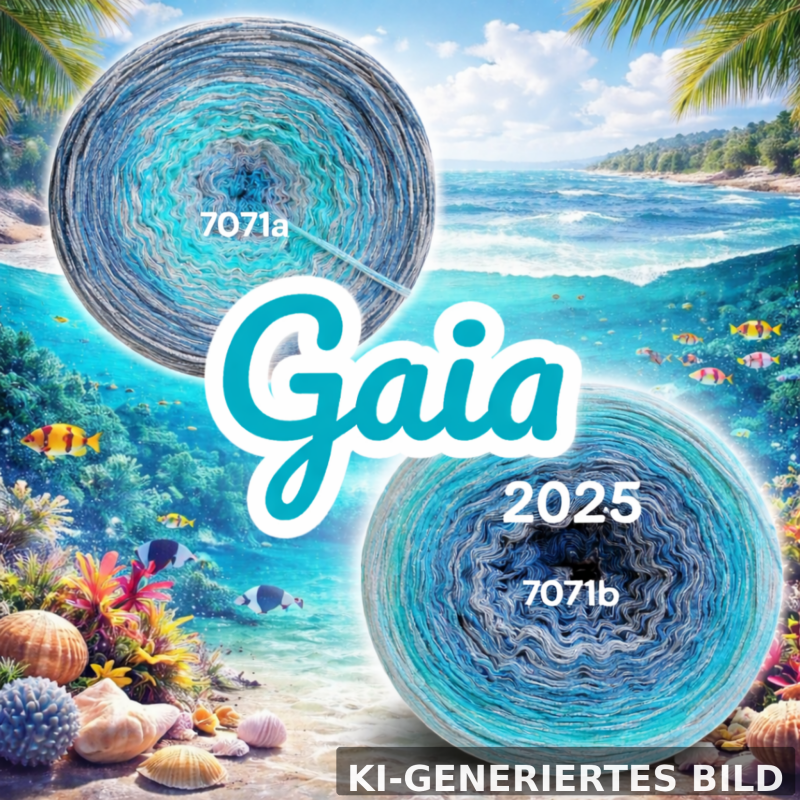 Wald / Natur - Gaia - 7071 - Bobbel mit Farbverlauf - 4 Fäden auch als Pullover- oder Decken Set