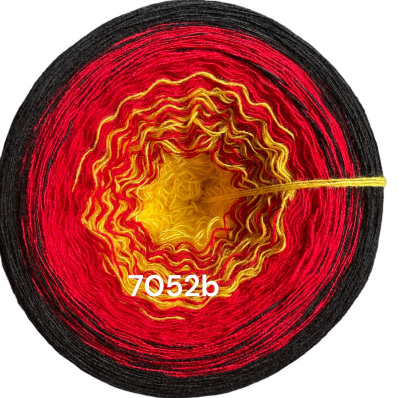 German flag - 7052 - Bobbel mit Farbverlauf - 3, 4 oder 5 Fäden, auch als Pullover- oder Decken Set