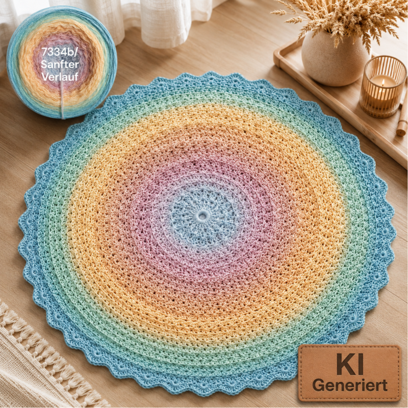 Himmel / Wolken - Pastellhimmel - 7334 - Bobbel mit Farbverlauf - 3, 4 oder 5 Fäden, auch als Pullover- oder Decken Set