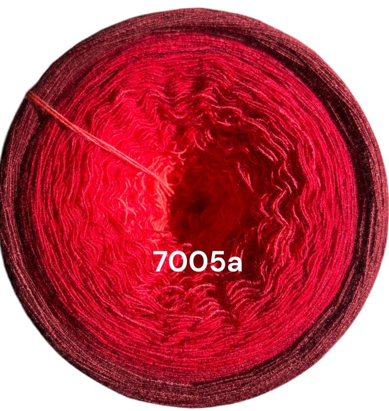 Rosen - Red Rose 2024 -7005  - Bobbel mit Farbverlauf - 3, 4 oder 5 Fäden, auch als Pullover- oder Decken Set