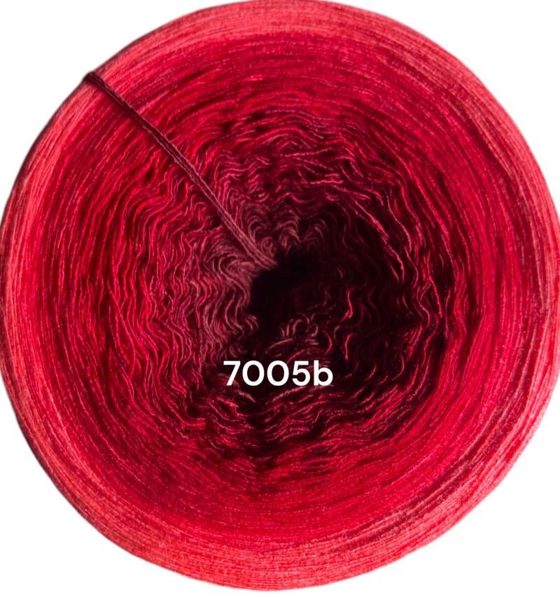 Rosen - Red Rose 2024 -7005  - Bobbel mit Farbverlauf - 3, 4 oder 5 Fäden, auch als Pullover- oder Decken Set