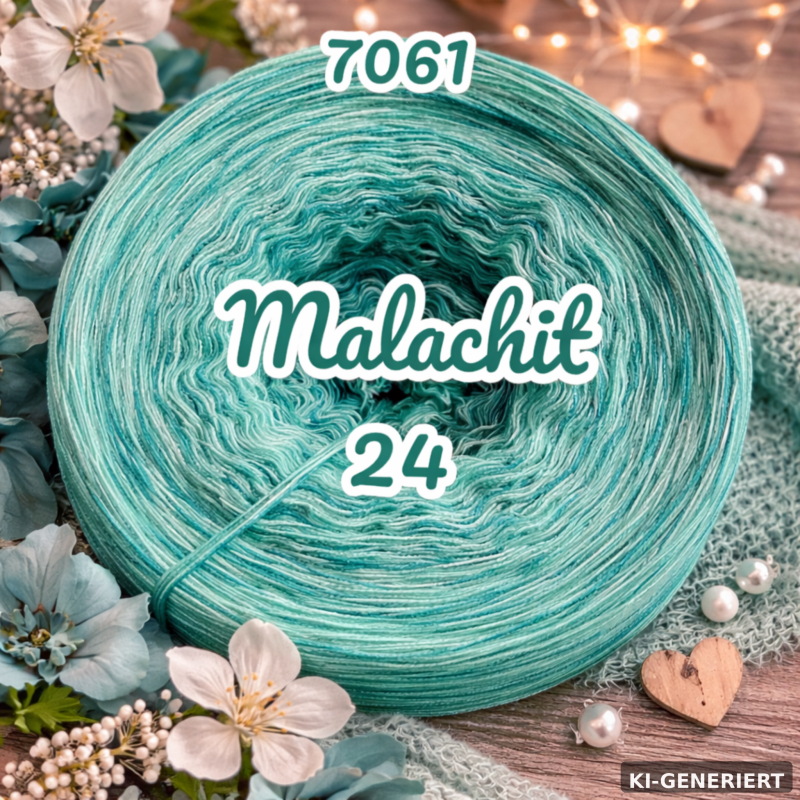 Edelsteine - Malachit - 7061 - 4 Fäden