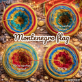 Montenegro flag - 7017 - Bobbel mit Farbverlauf - 3, 4 oder 5 Fäden, auch als Pullover- oder Decken Set