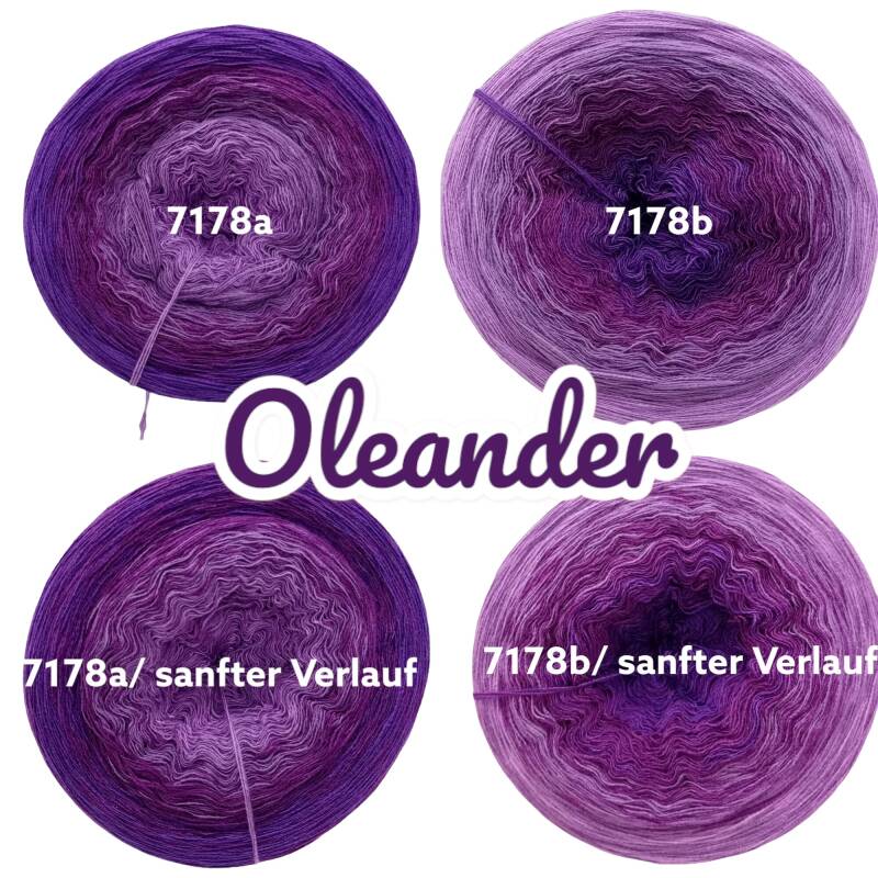 Blütenzauber - Oleander - 7178 - Bobbel oder Pullover- oder Deckenset mit Farbverlauf - 3, 4 oder 5 Fäden