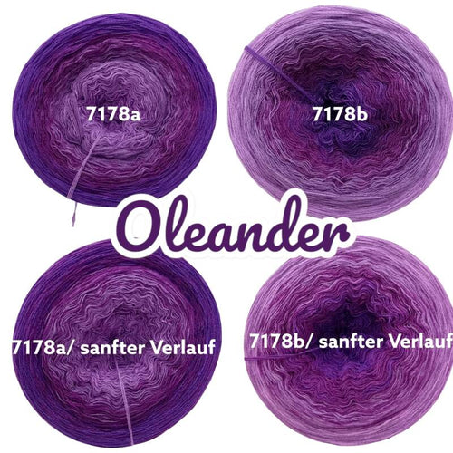Blütenzauber - Oleander - 7178 - Bobbel oder Pullover- oder Deckenset mit Farbverlauf - 3, 4 oder 5 Fäden