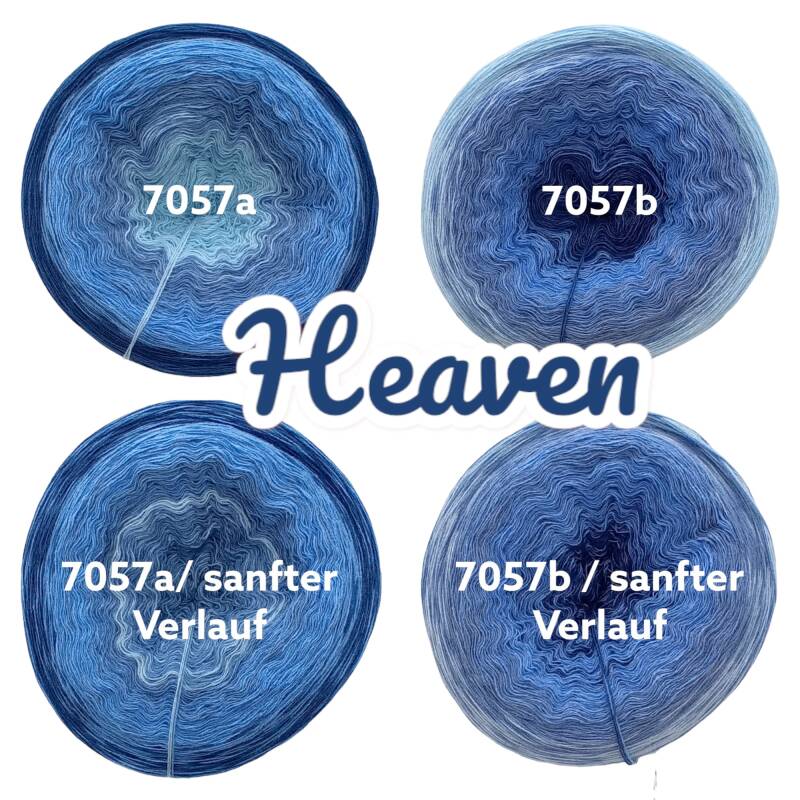 Himmel / Wolken - Heaven - 7057 - Bobbel oder Pulloverset mit Farbverlauf - 3, 4 oder 5 Fäden