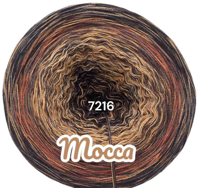 Sahnestückchen - Mocca - 7216 - Bobbel mit Farbverlauf - 4 Fäden auch als Pullover- oder Decken Set
