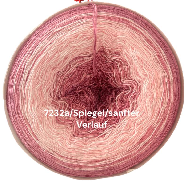 Bed of Roses (Spiegel) - 7232 - Bobbel mit Farbverlauf - 3, 4 oder 5 Fäden, auch als Pullover- oder Decken Set