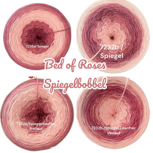 Bed of Roses (Spiegel) - 7232 - Bobbel mit Farbverlauf - 3, 4 oder 5 Fäden, auch als Pullover- oder Decken Set