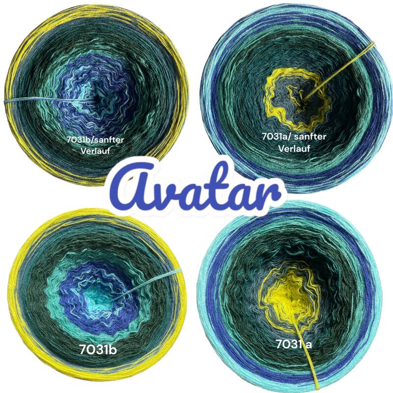 Fantasy & Zauberwelten - Avatar - 7031 - Bobbel mit Farbverlauf - 3, 4 oder 5 Fäden, auch als Pullover- oder Decken Set
